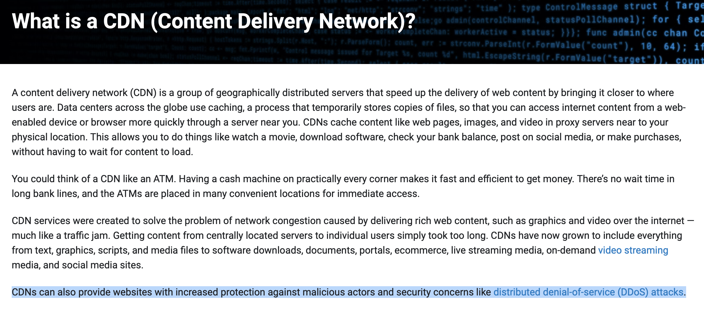 What is a CDN?