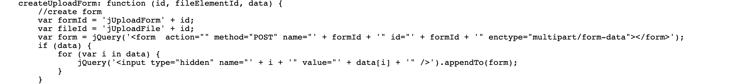 Scheme-1, js file is appending an HTML upload form into page.